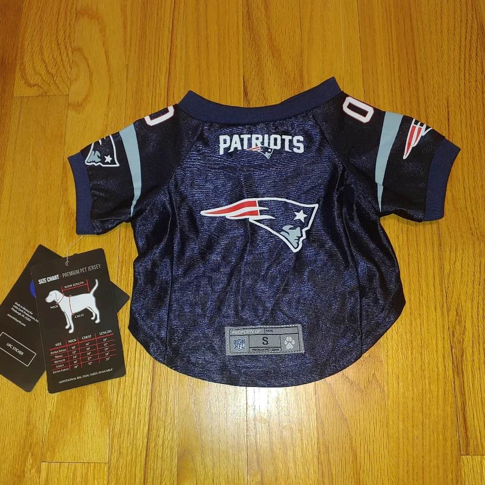 SMALL Dog Licensed Gear New England Patriots Pet Premium Football Jersey